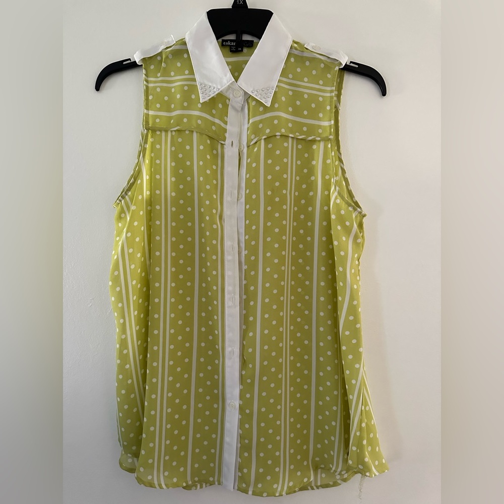Beautiful ladies, sleeveless blouse